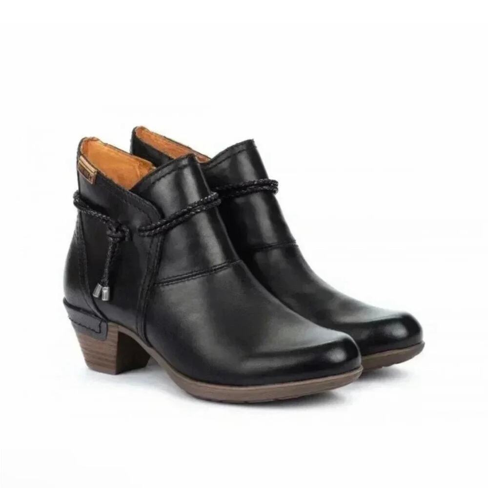 Pikolinos Rotterdam 902-8775 Ankle Bootie Black Size 37 EU